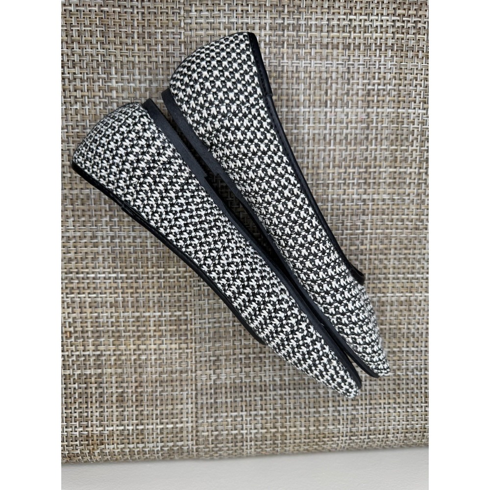 Women's Tahari Sapporo Slip-On Ballet Flats Black/white Size 8.5 - Picture 7 of 8